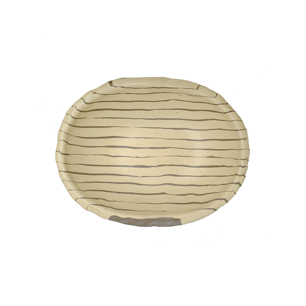 Pollygarden | Stripe Light Yellow Egg Bowl