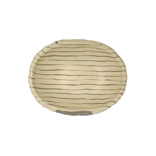 Pollygarden | Stripe Light Yellow Egg Bowl