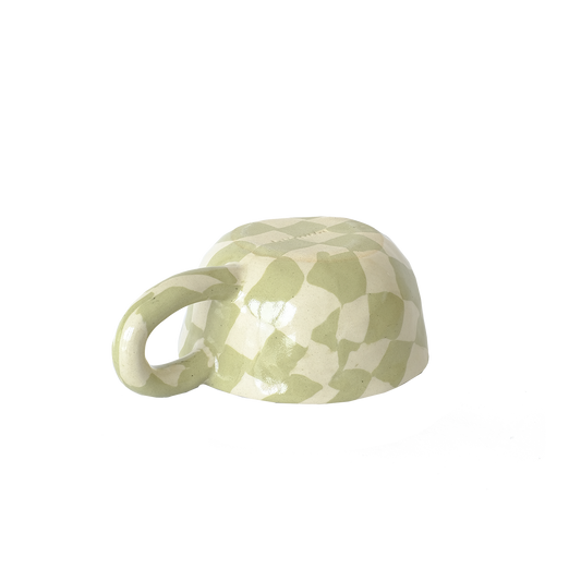 Pollygarden | Check Apple Latte Mug