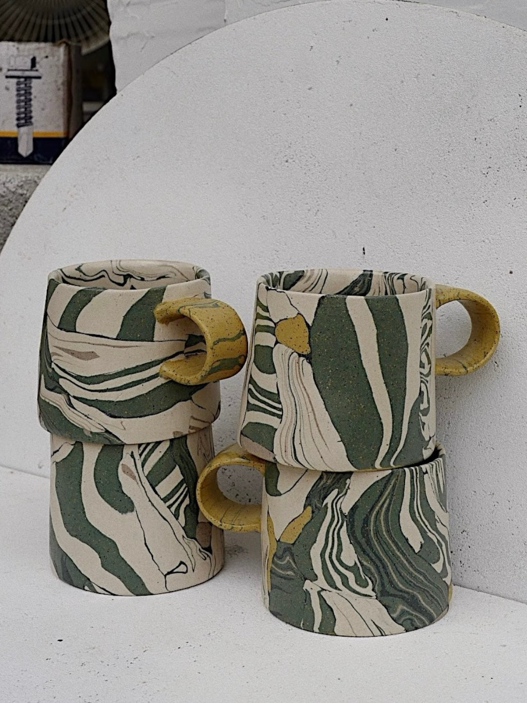Gao Hao | Flood II Hand-pinched Green Mug