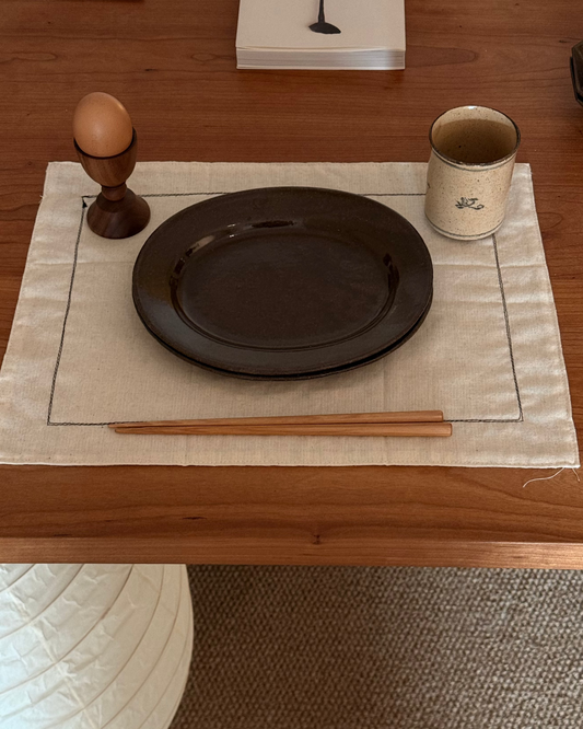 Wang Jue Liang | Handmade Oval Plate In Dark Brown