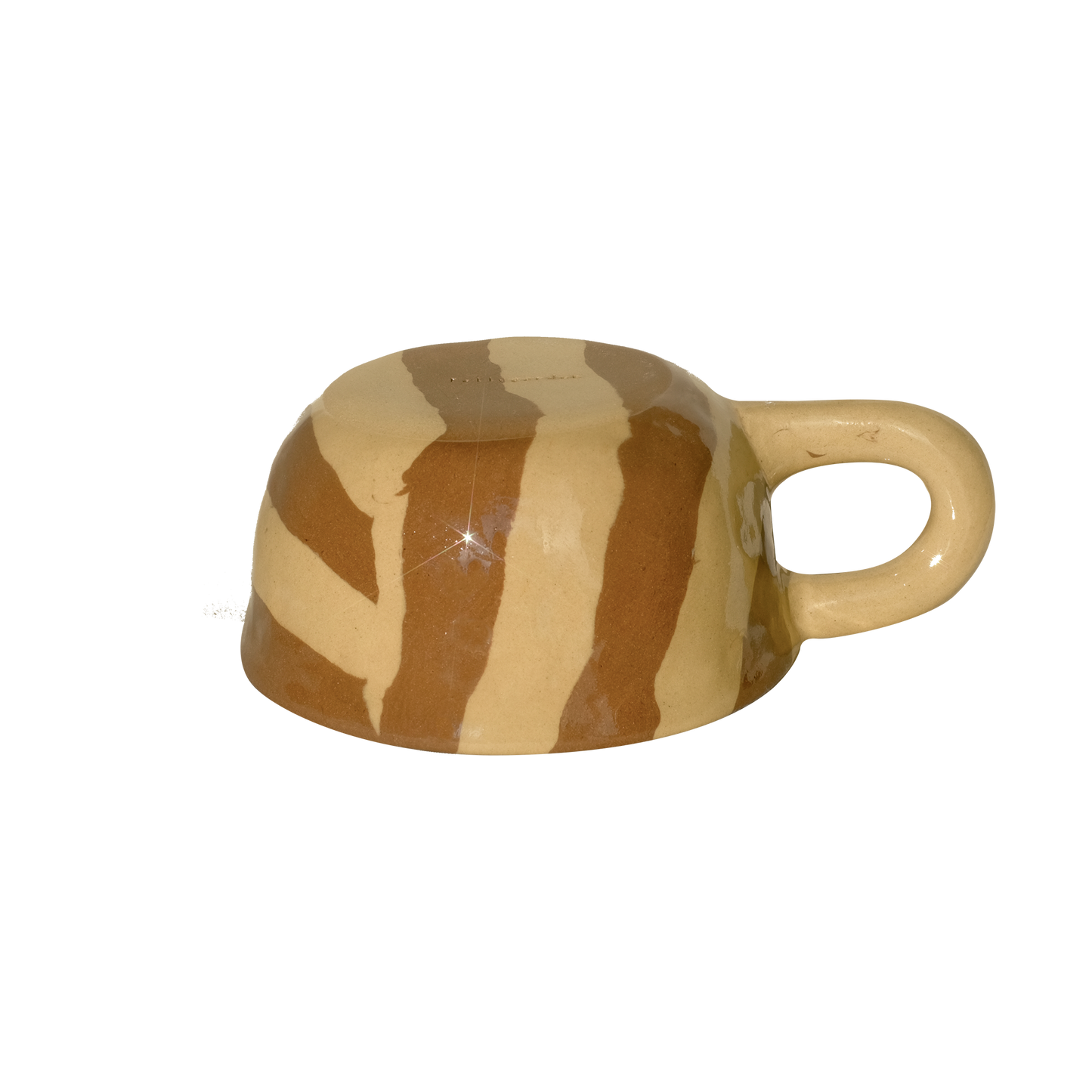 Pollygarden | Stripe Ginger Latte Mug