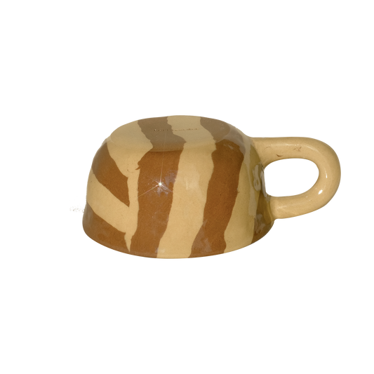 Pollygarden | Stripe Ginger Latte Mug