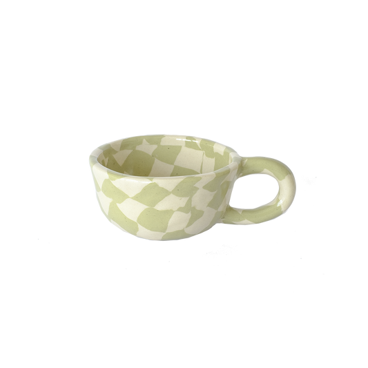 Pollygarden | Check Apple Latte Mug