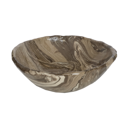 Pollygarden | Dark Brown Marble Bowl