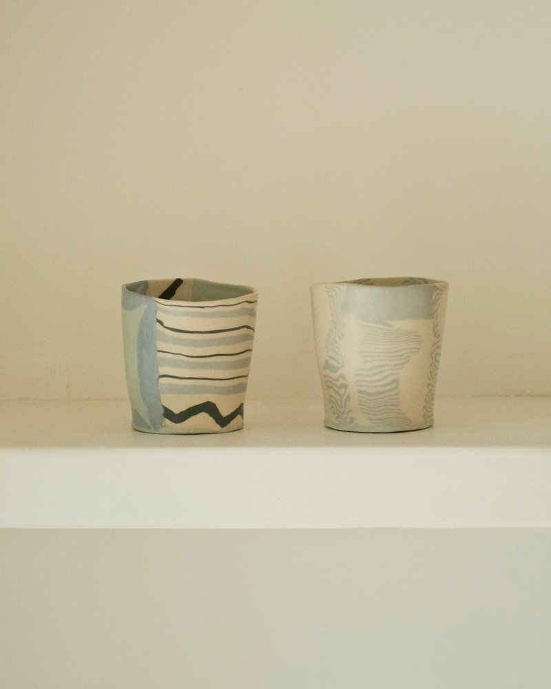 Pollygarden | Tumbler Blue Zigzag