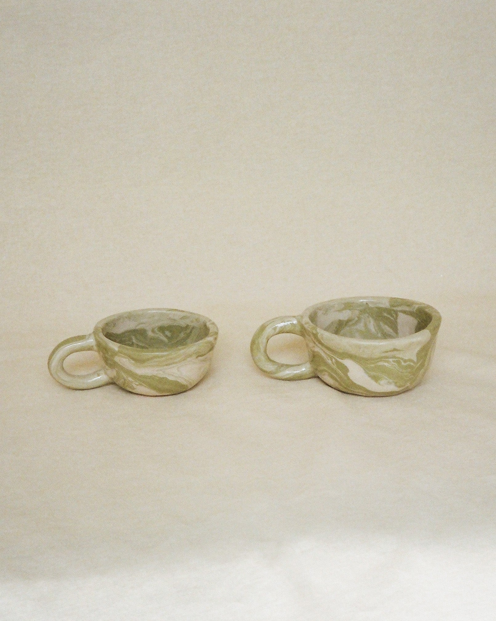 Pollygarden | Marble Sage Latte Mug