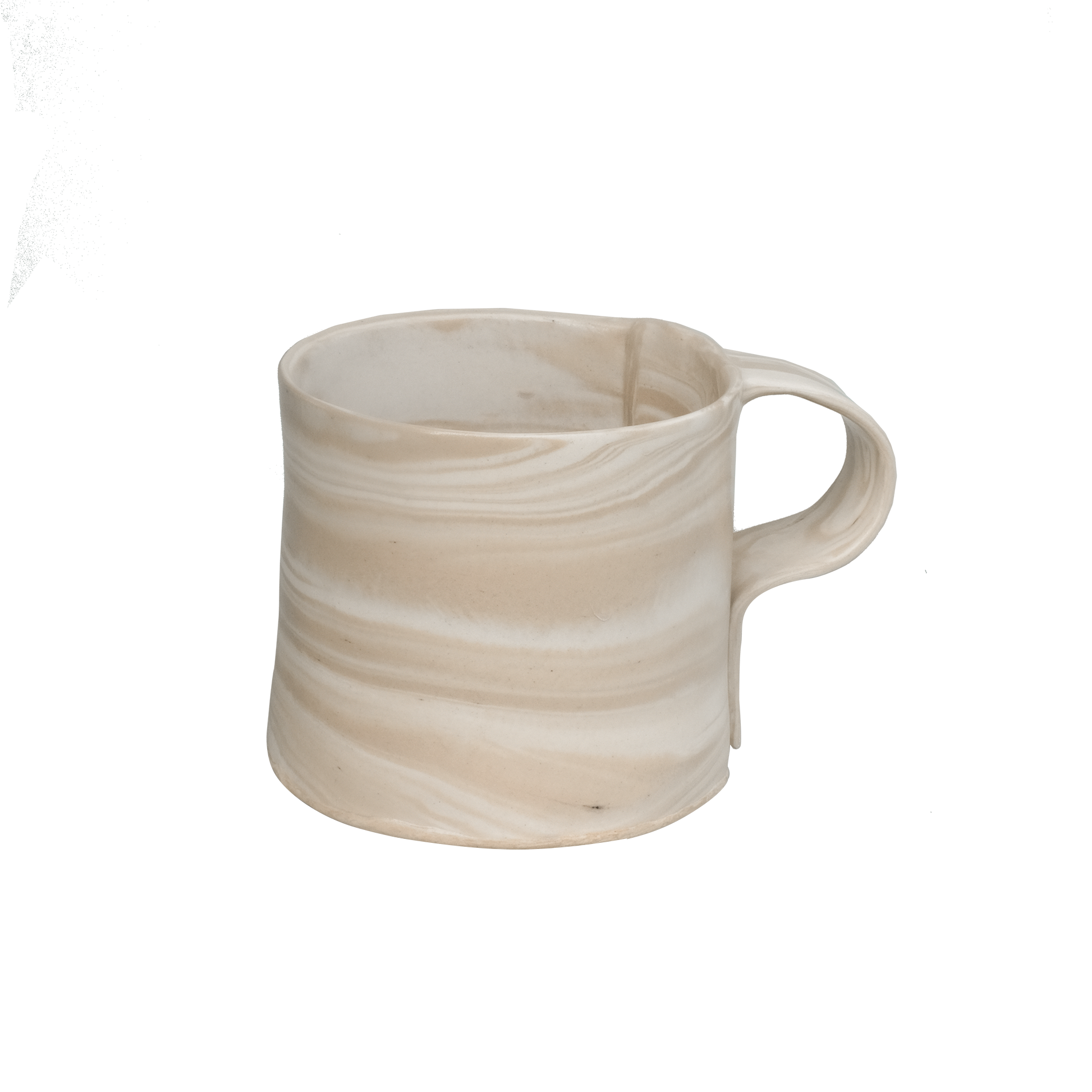 Pollygarden | Beige Marble Paper Mug