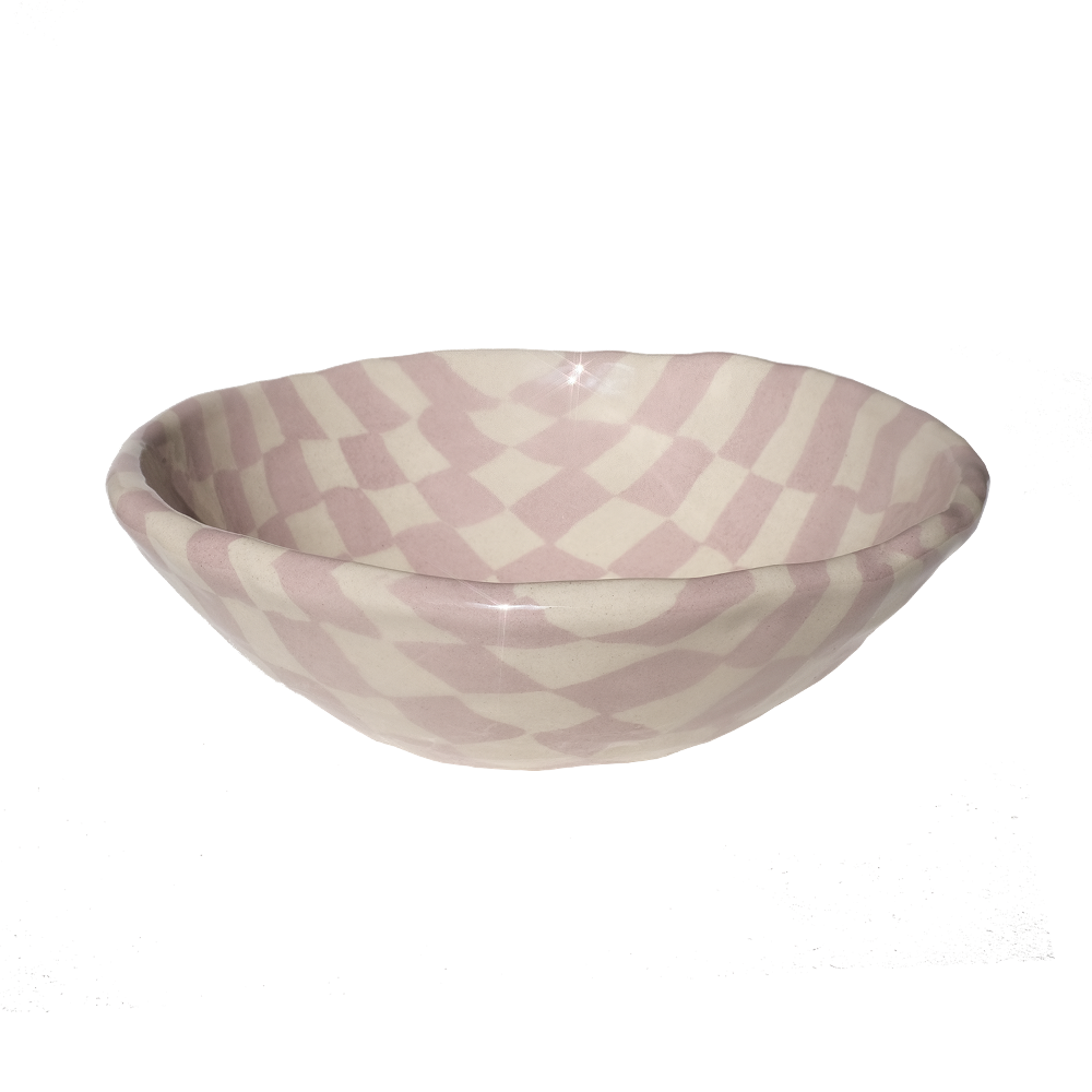Pollygarden | Check Purple Bowl