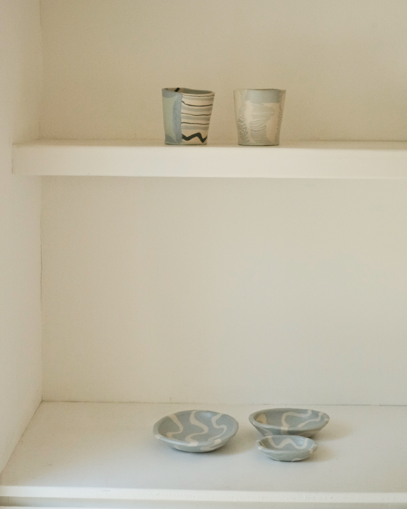 Pollygarden | Tumbler Blue Zigzag