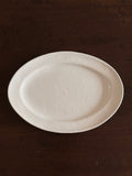 Tatsuhiko Kawai | White Glaze Oval Rim Plate