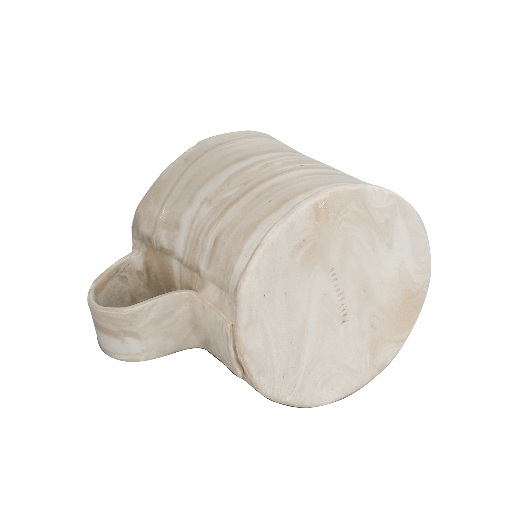 Pollygarden | Beige Marble Paper Mug