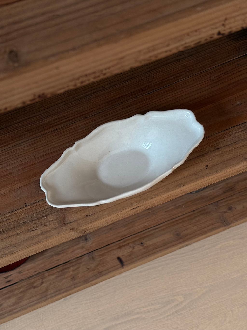 Tatsuhiko Kawai | White Glaze Oval Small Plate