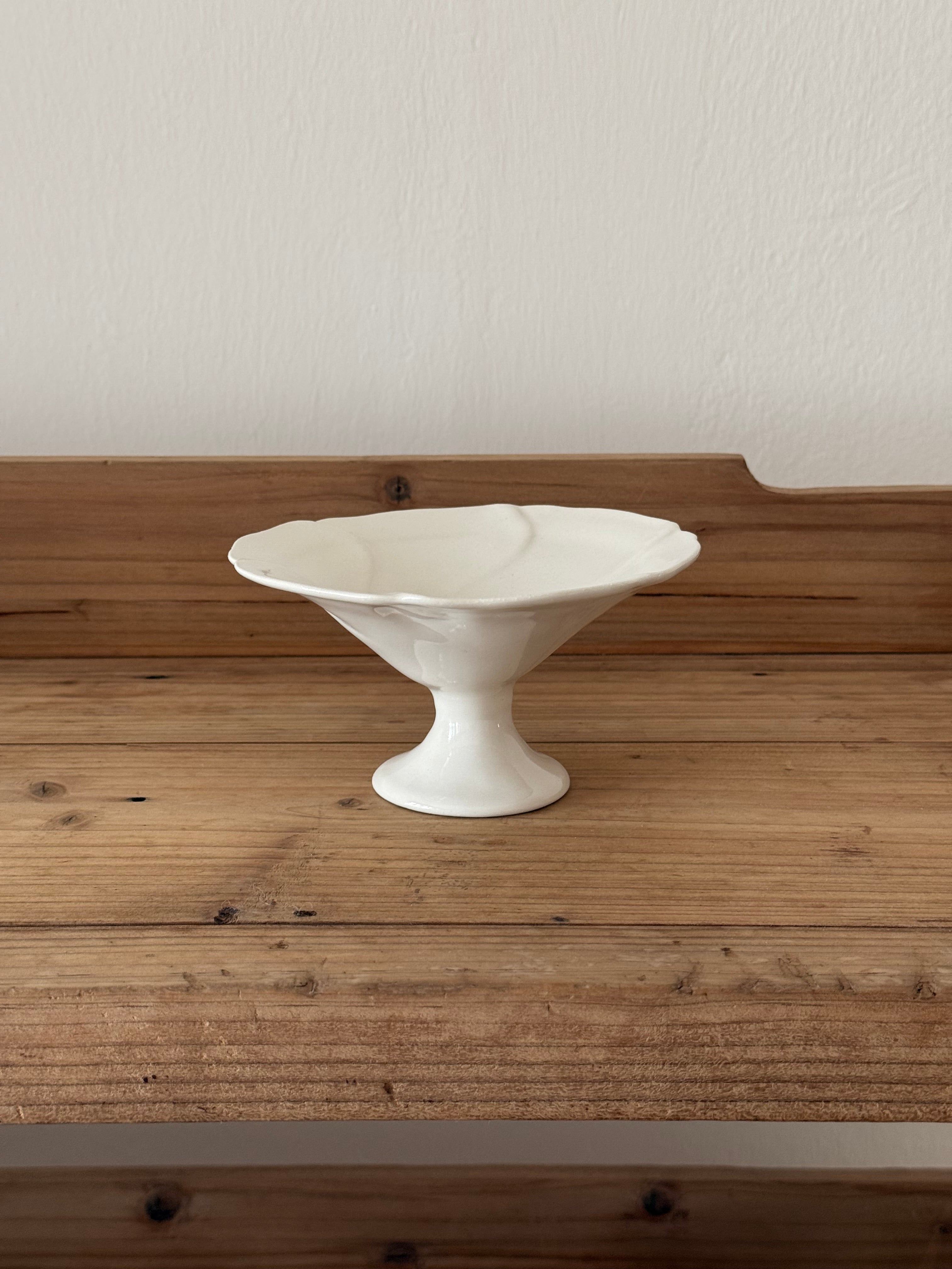 Tatsuhiko Kawai | White Glaze Footed Plate