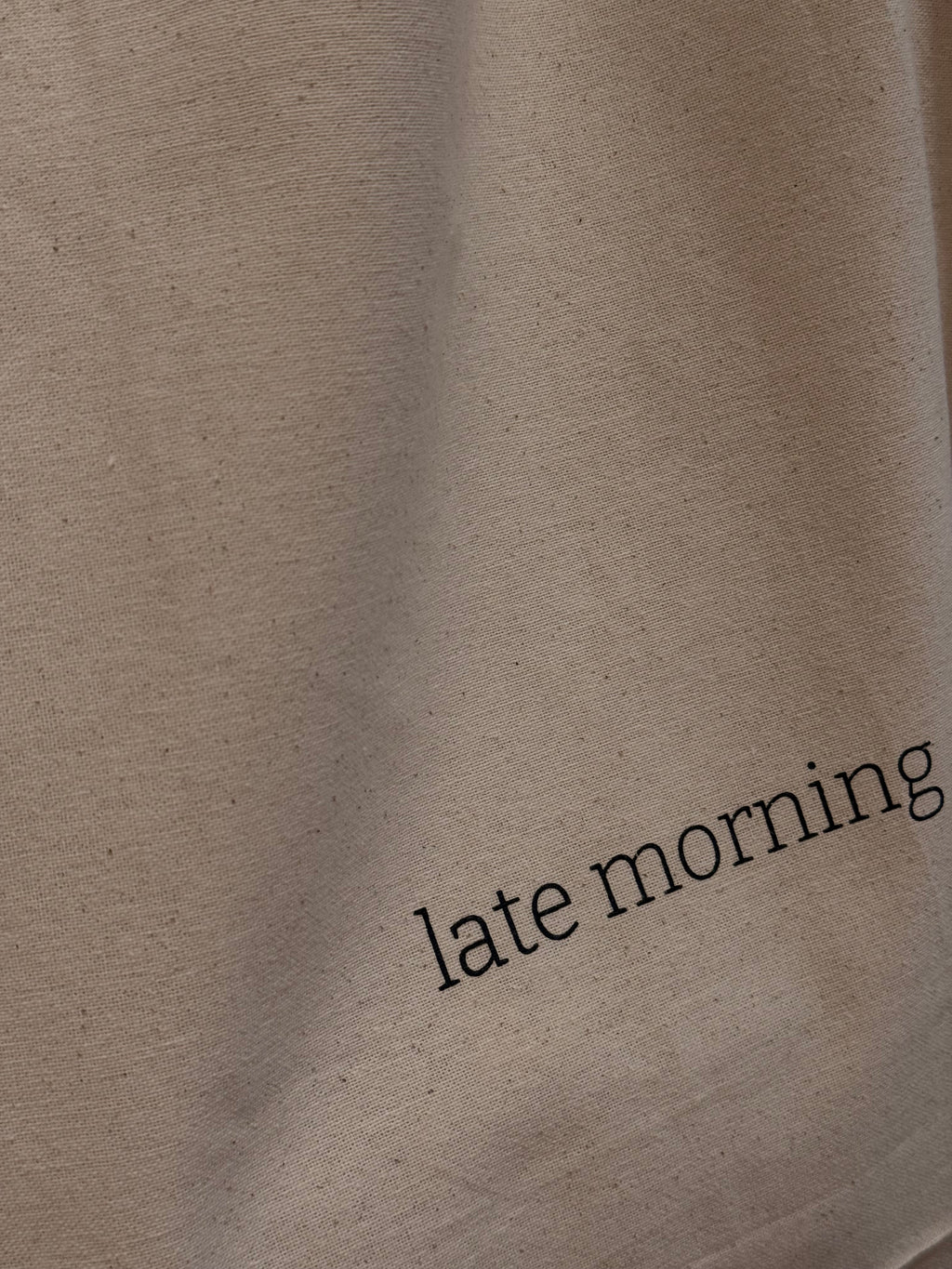 late morning tote bag