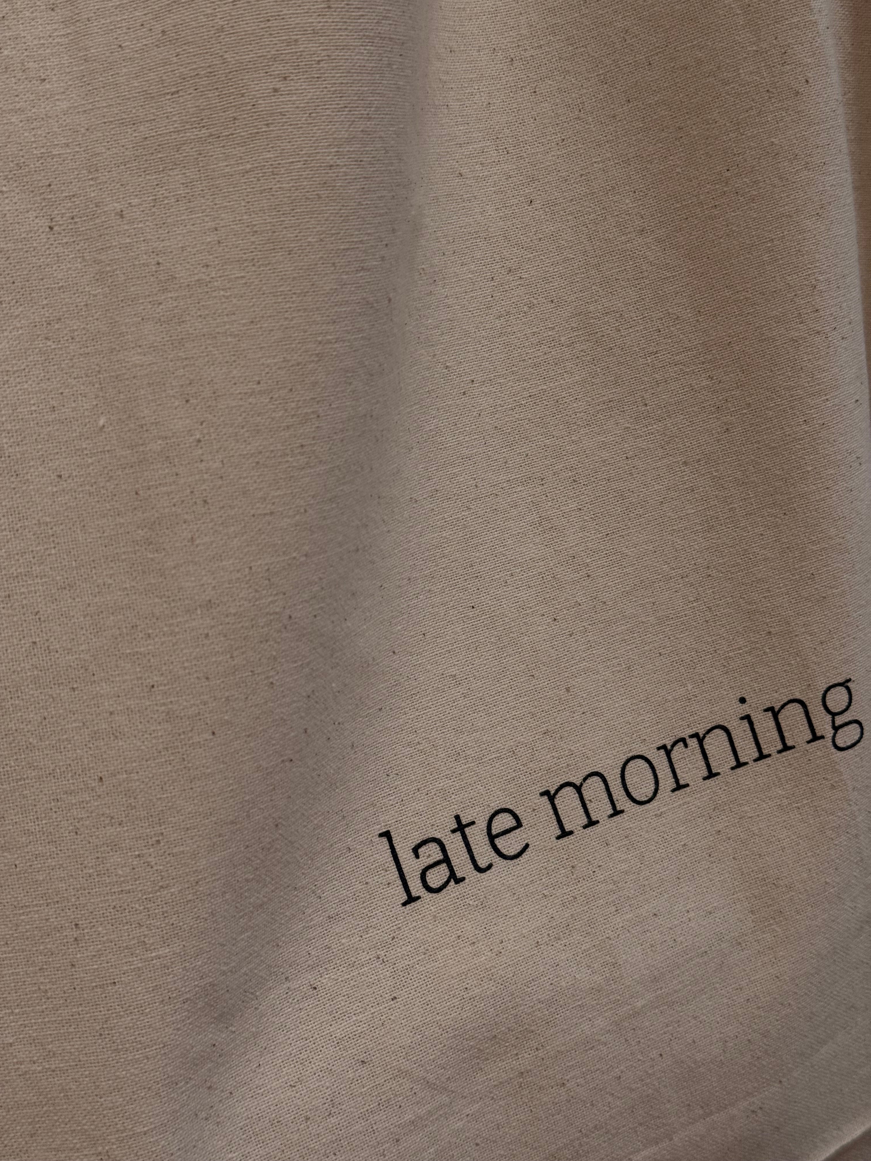 late morning tote bag