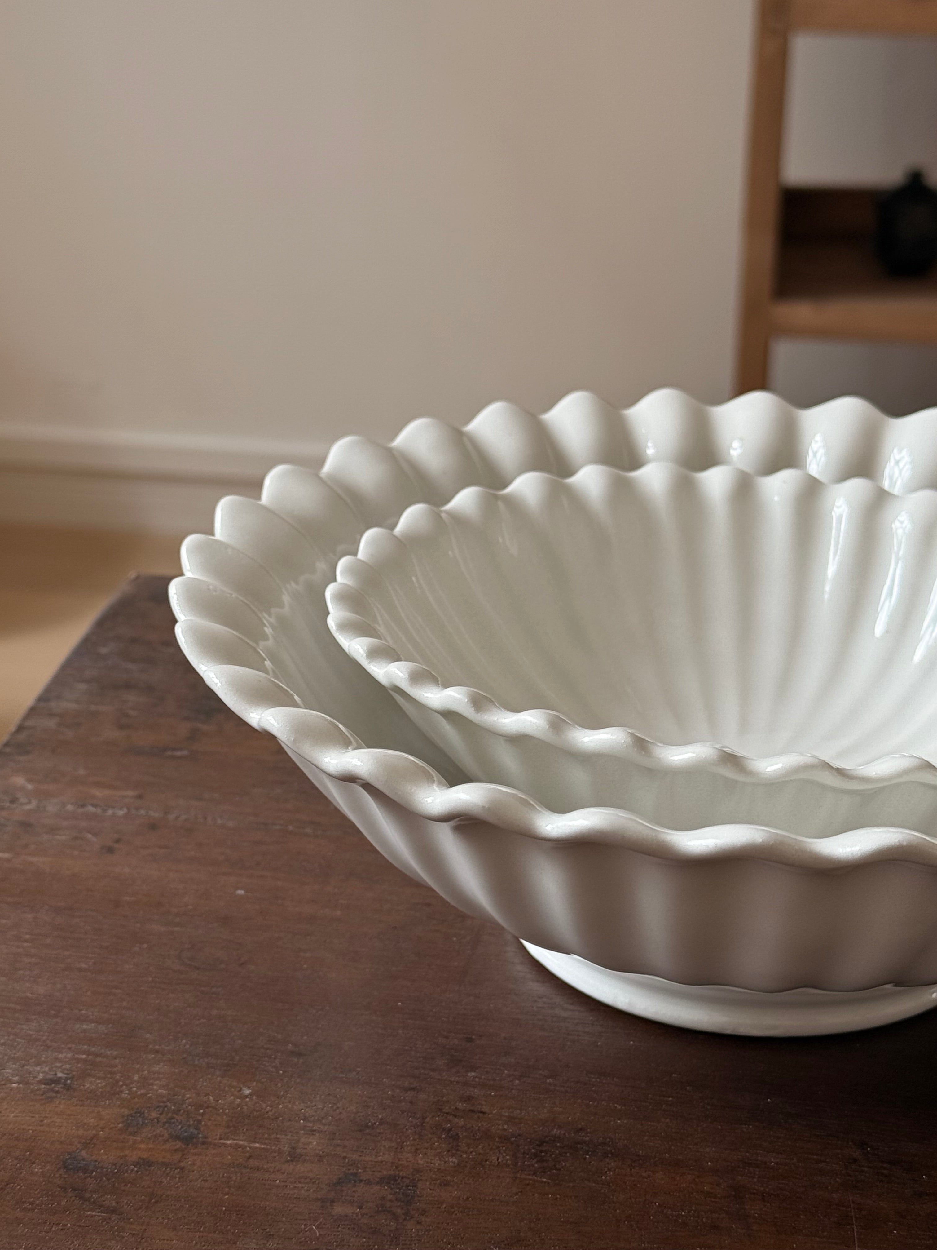 Tatsuhiko Kawai | White Glaze Rinka Large Bowl