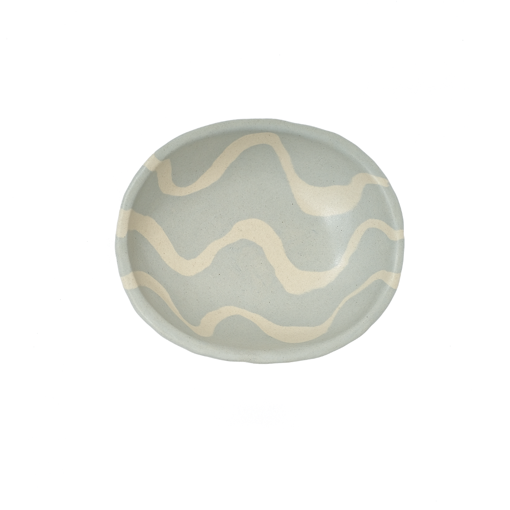 Pollygarden | Wavy Blue Egg Bowl