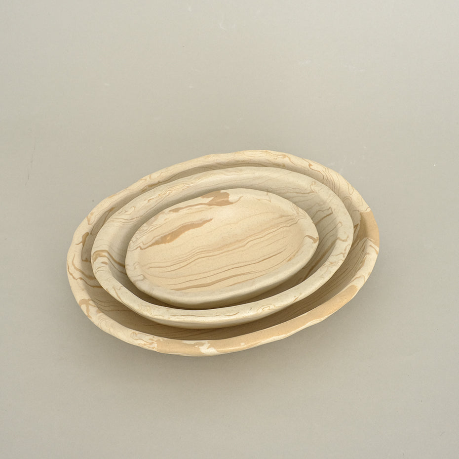 Pollygarden | Ivory Marble Egg Bowl