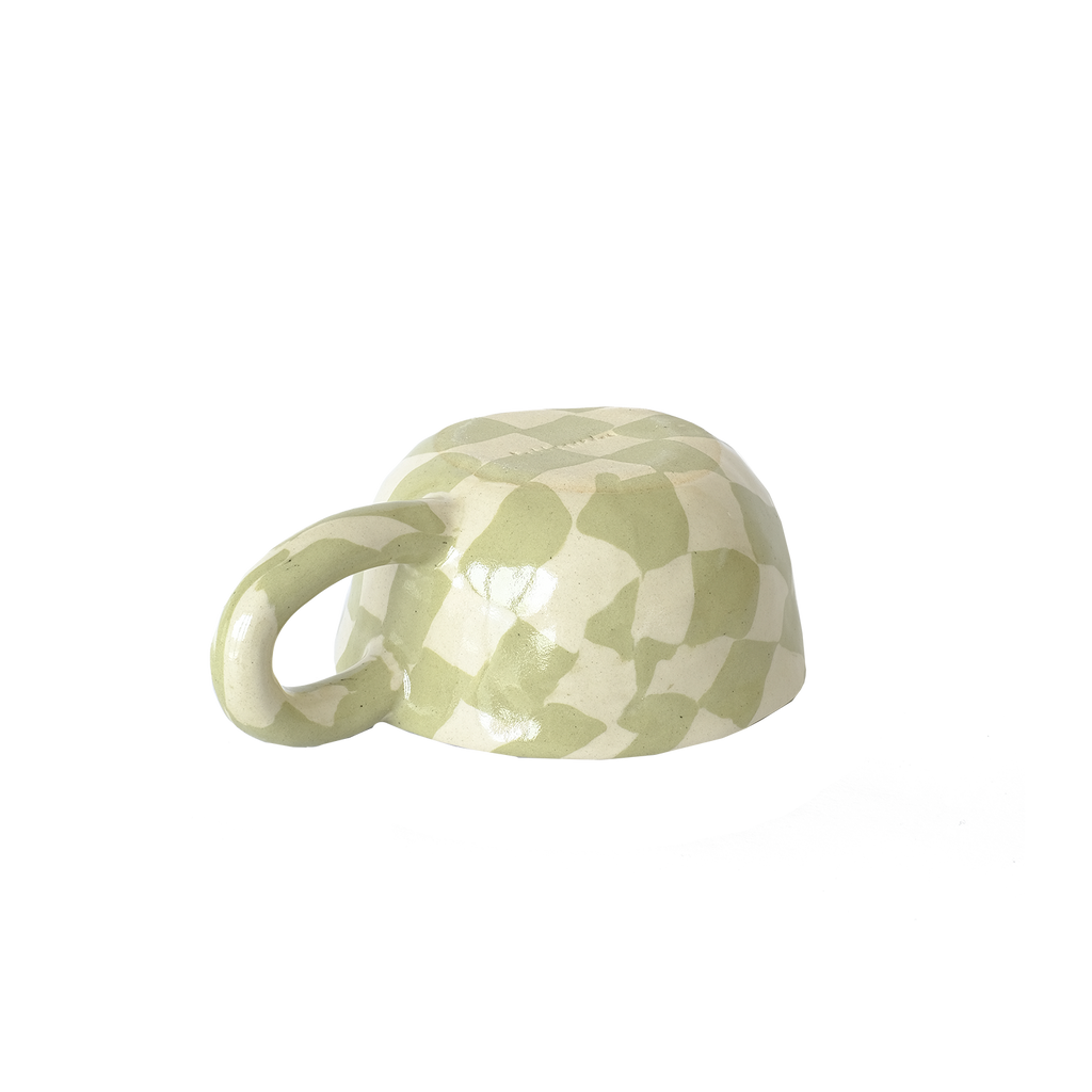 Pollygarden | Check Apple Latte Mug