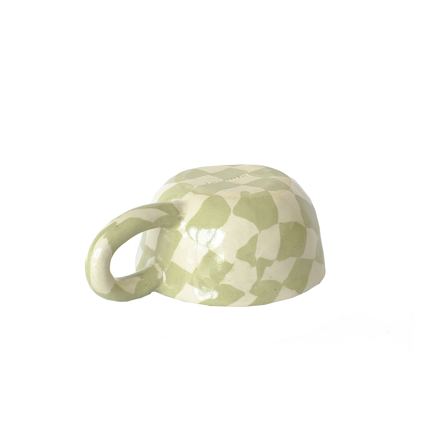 Pollygarden | Check Apple Latte Mug