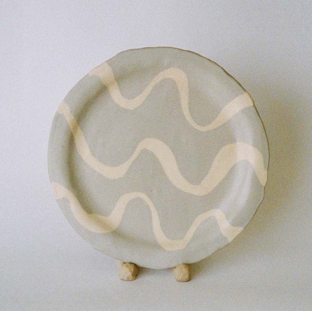 Pollygarden | Plate Wavy Blue