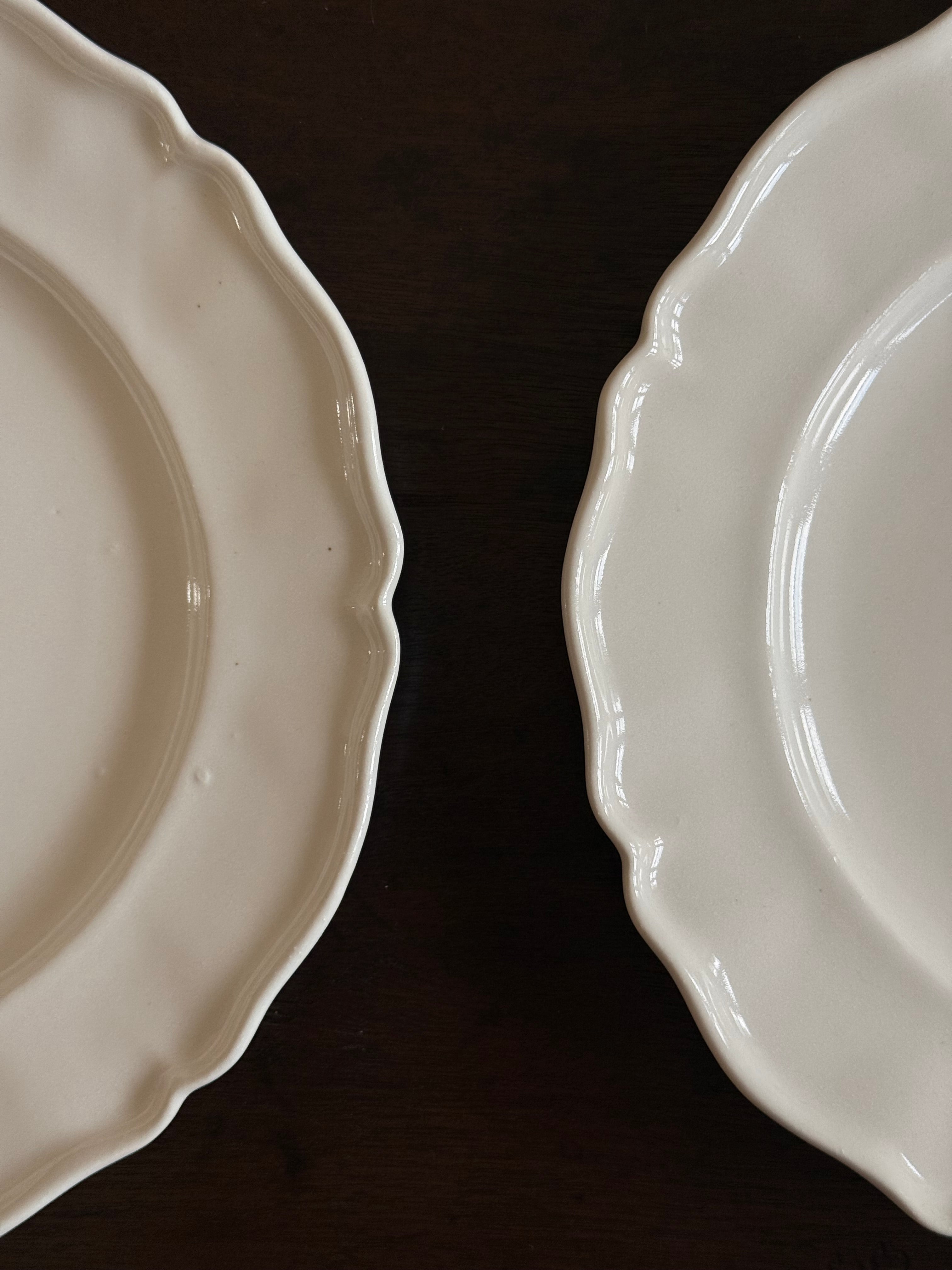 Tatsuhiko Kawai | White Glaze Round Flat Plate