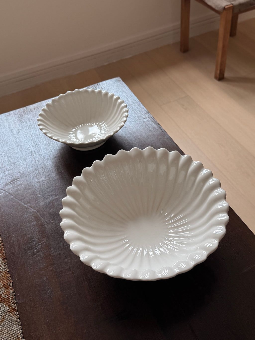 Tatsuhiko Kawai | White Glaze Rinka Large Bowl