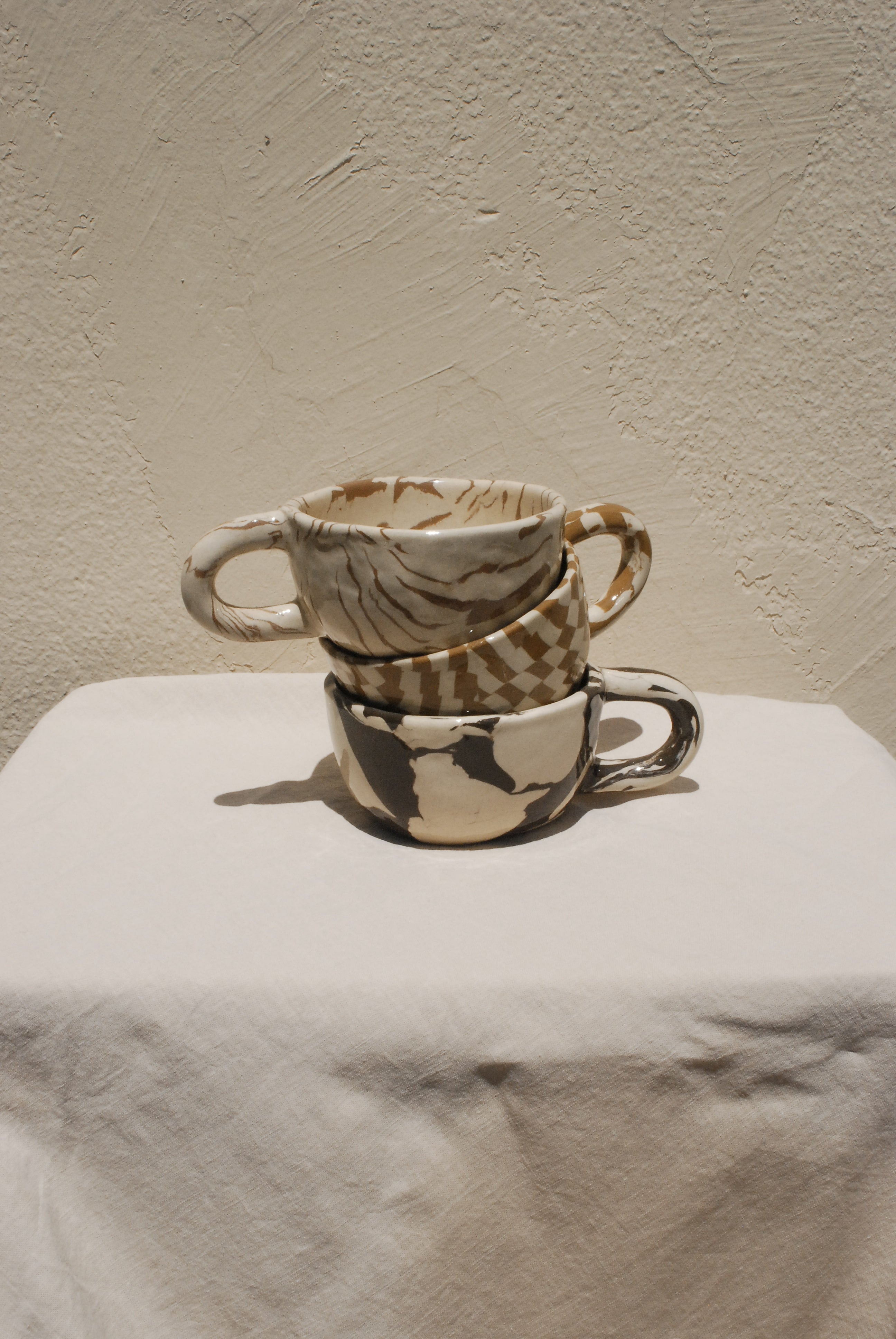 Pollygarden | Check Choco Latte Mug