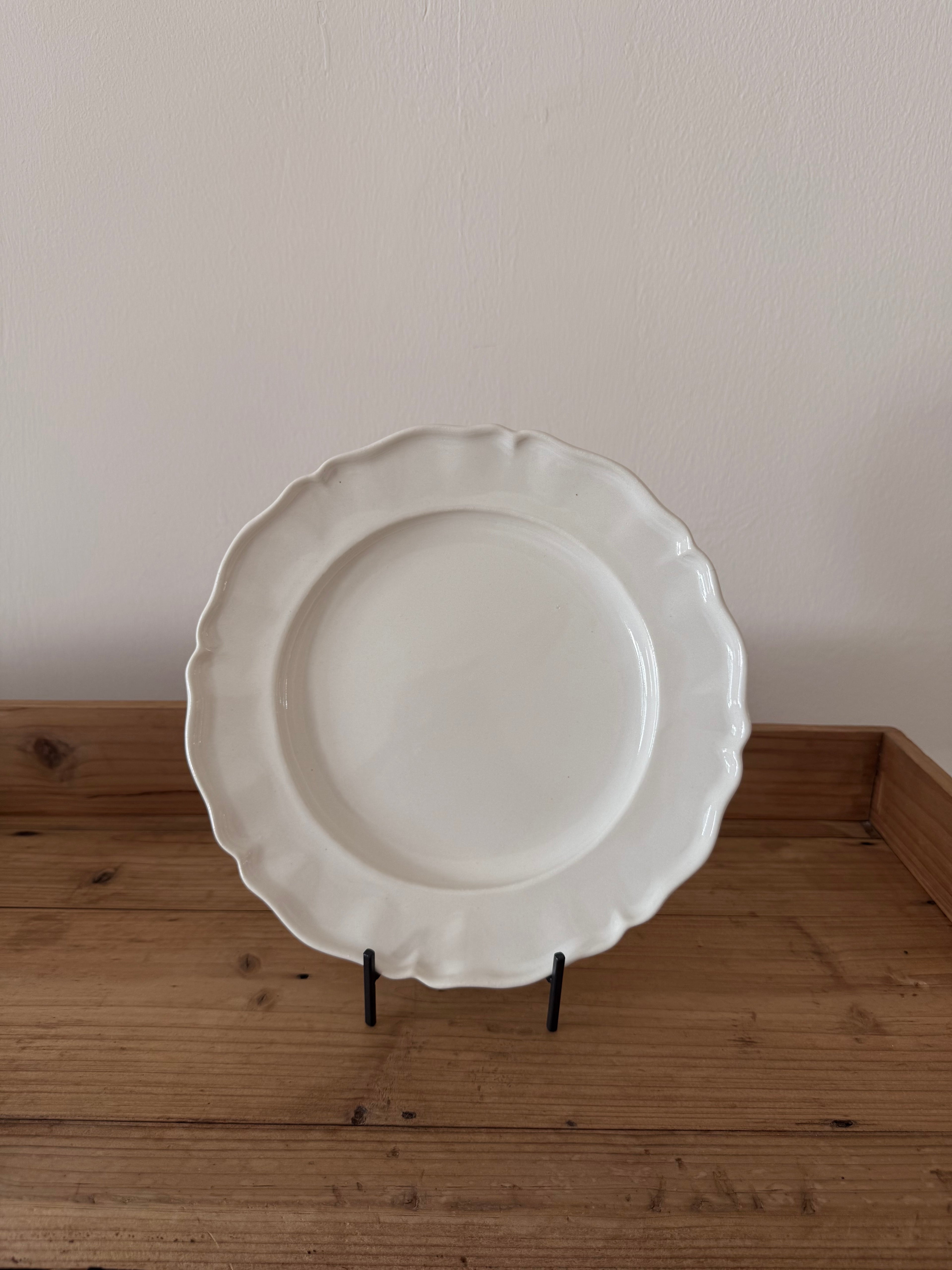 Tatsuhiko Kawai | White Glaze Round Flat Plate