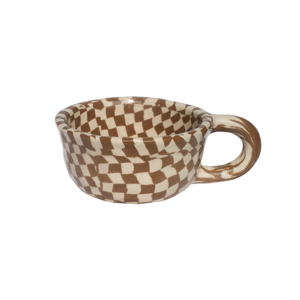 Pollygarden | Check Choco Latte Mug