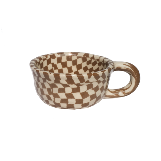 Pollygarden | Check Choco Latte Mug