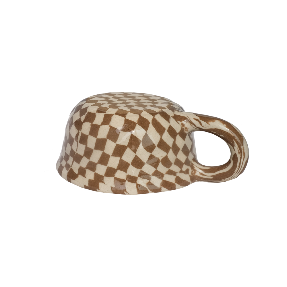 Pollygarden | Check Choco Latte Mug