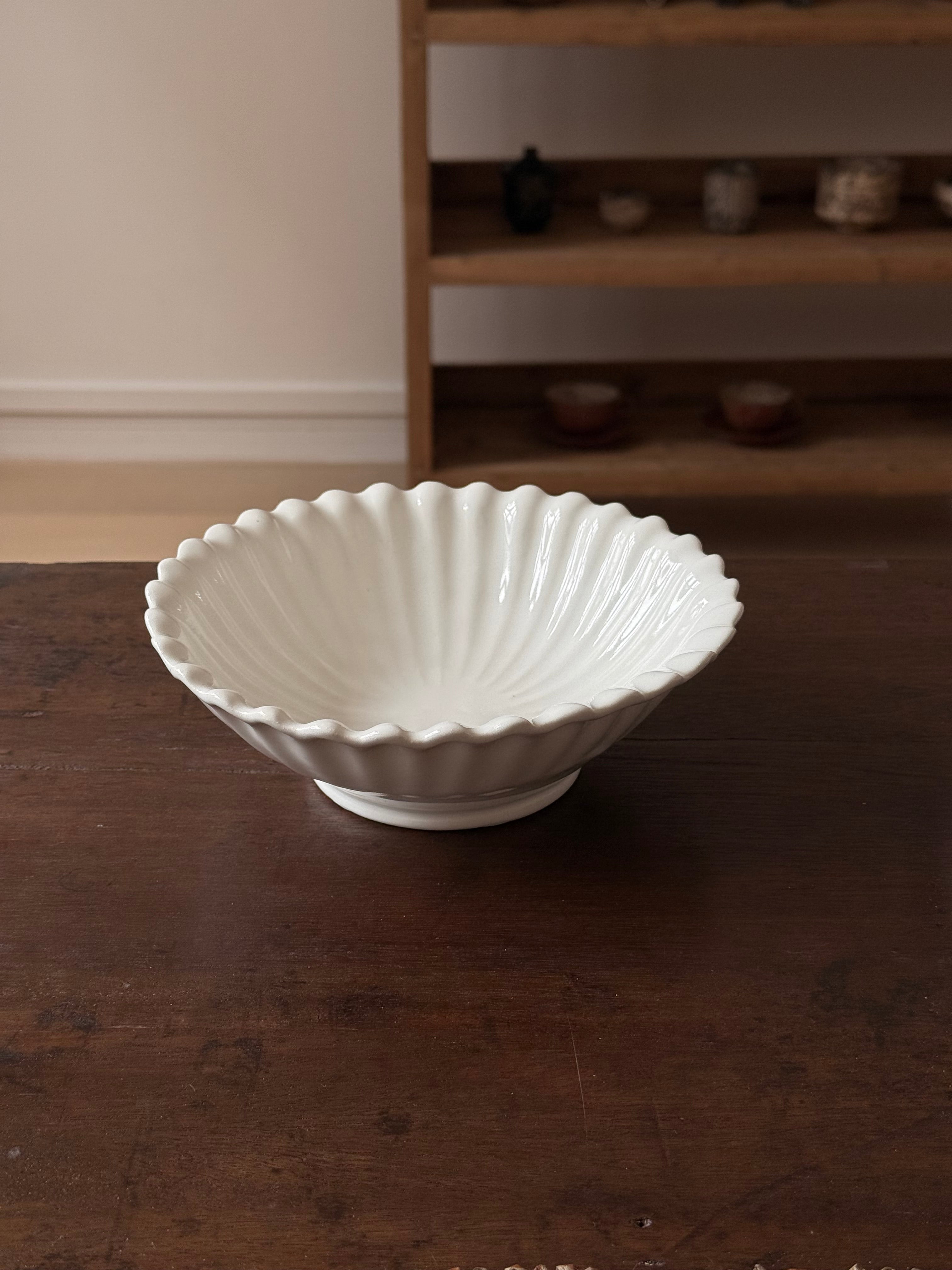 Tatsuhiko Kawai | White Glaze Rinka Medium Bowl