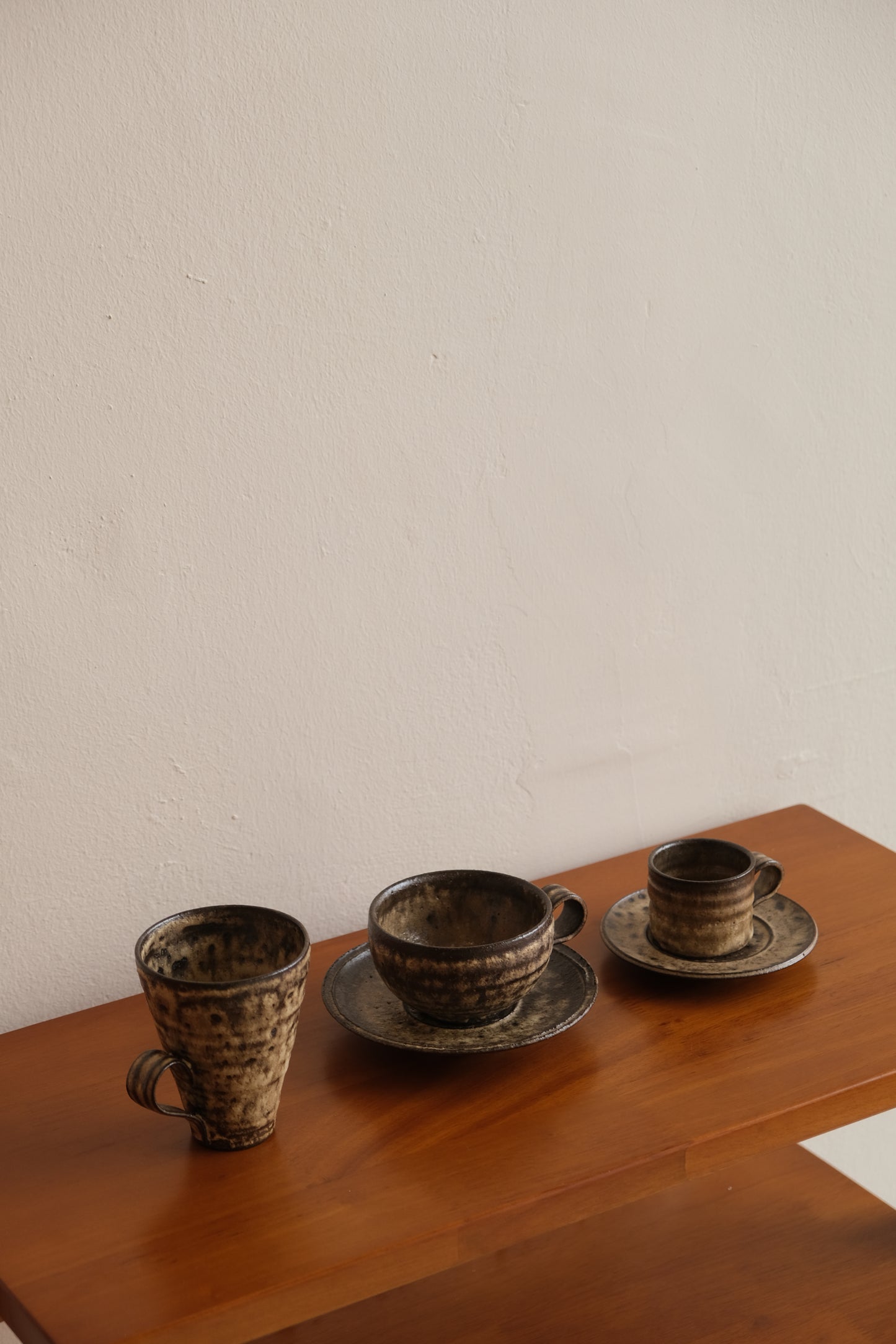 灼阅 Zhuoyue｜Handmade Latte Cup and Saucer Set