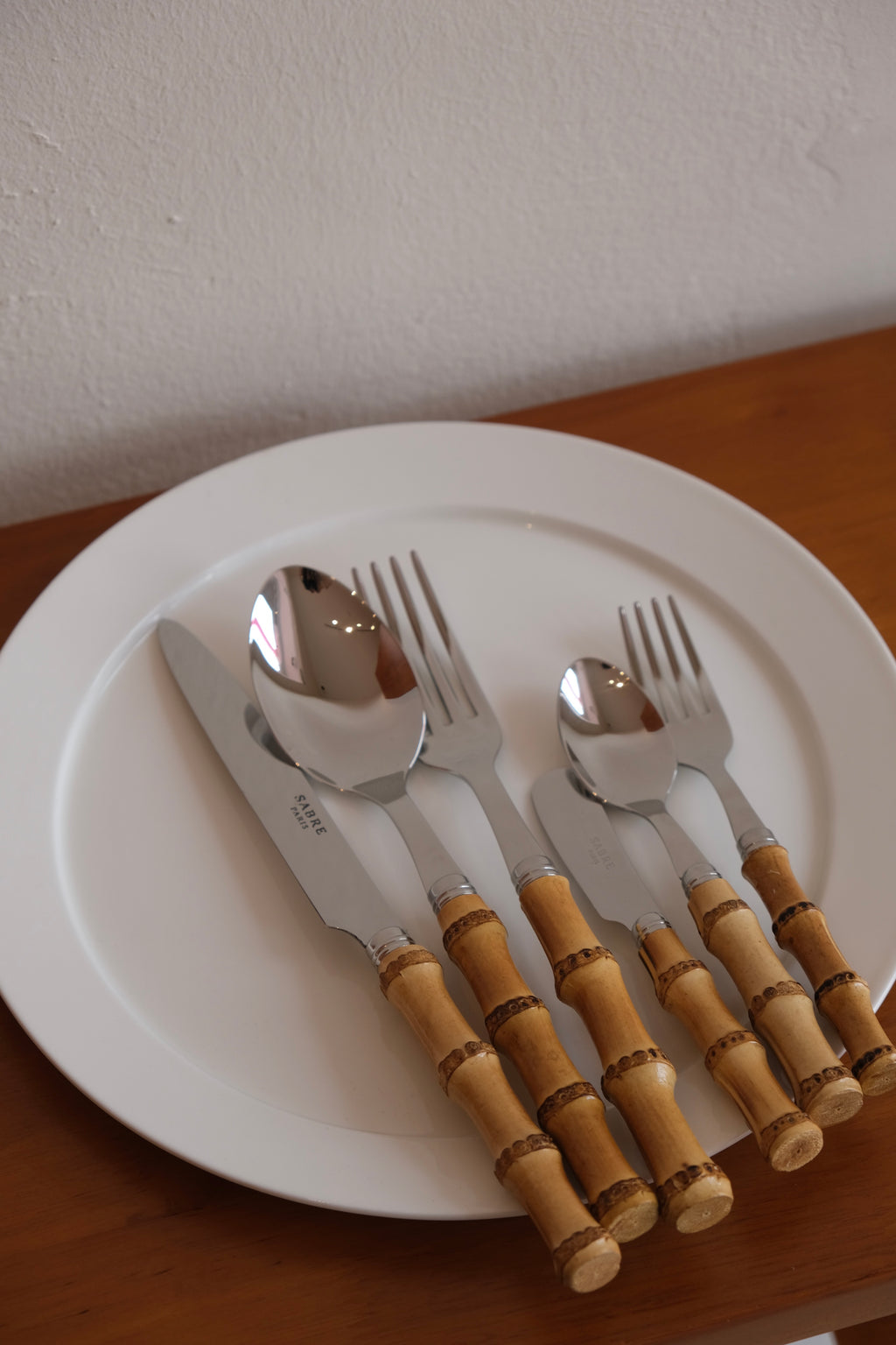 Set de 5 couverts de table, panda Couleur bambou Sabre | La Redoute Set de 5 couverts de table, panda Couleur bambou Sabre | La Redoute