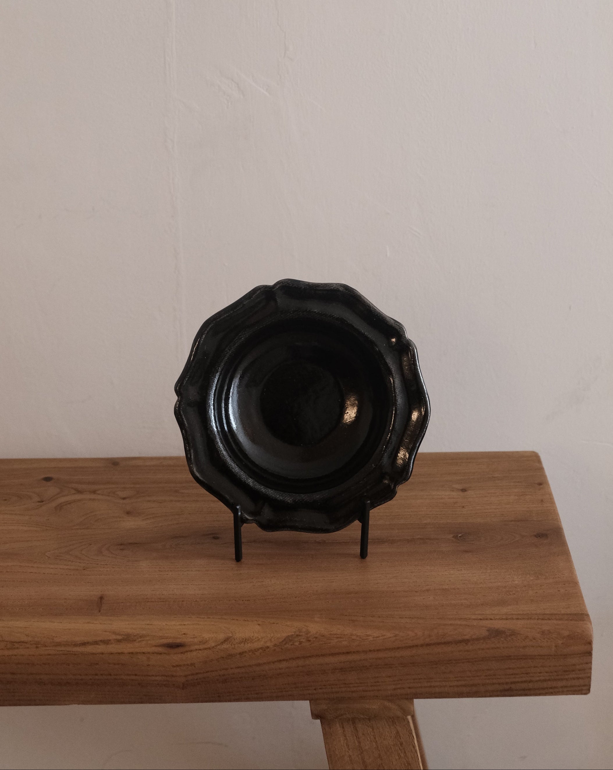 Chang Liang | Handmade Black Glazed Plate