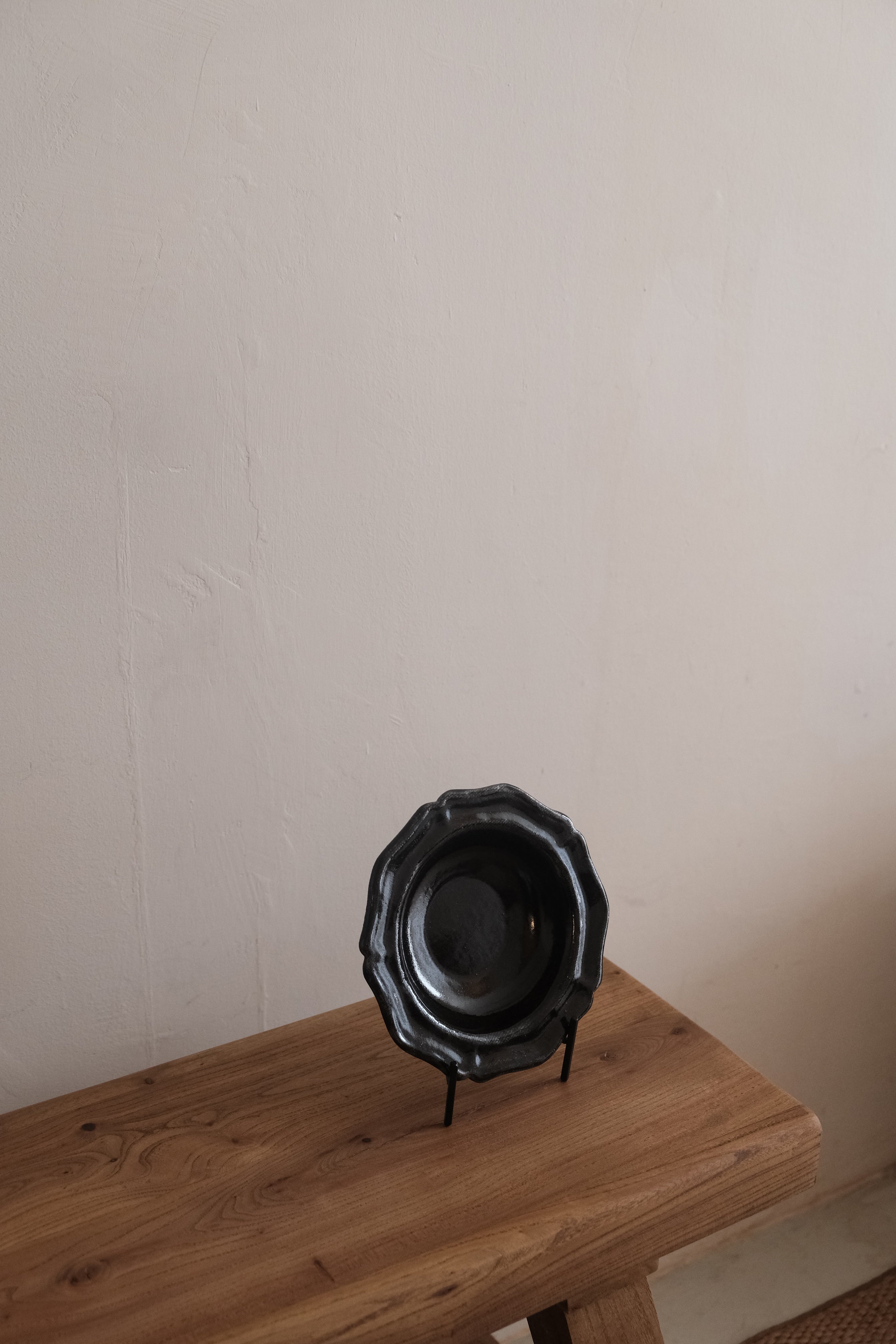 Chang Liang | Handmade Black Glazed Plate