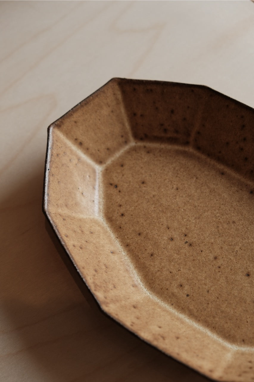 Wang Jue Liang | Handmade Ten-cornered Deep Plate