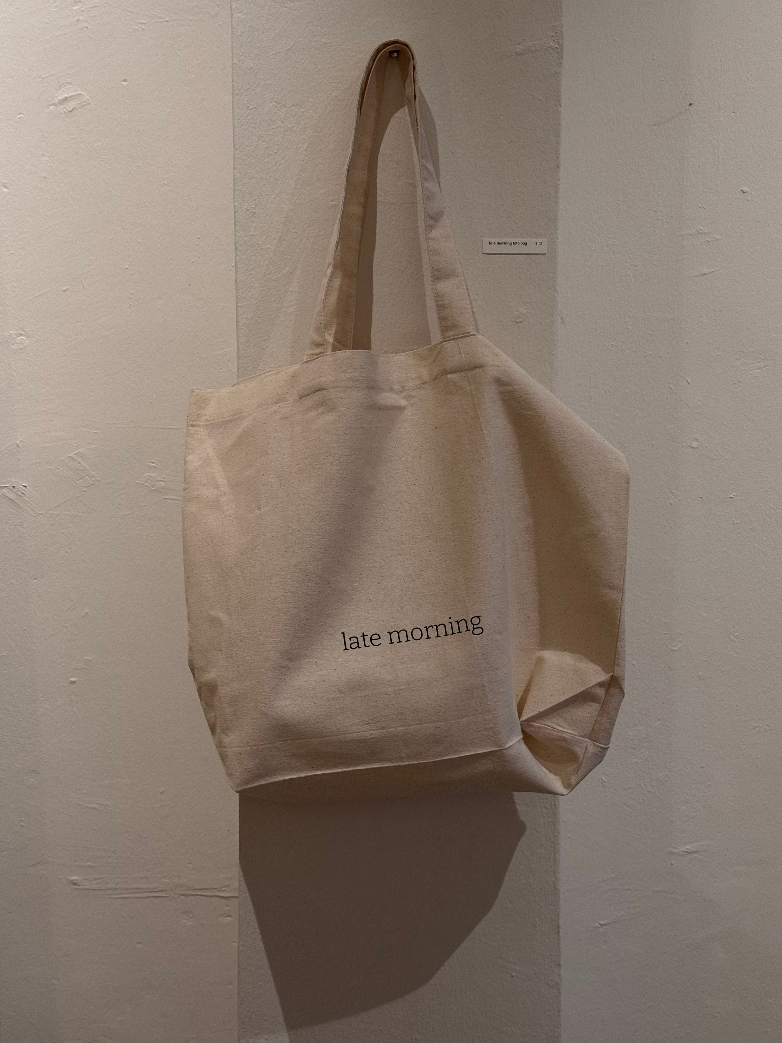 late morning tote bag