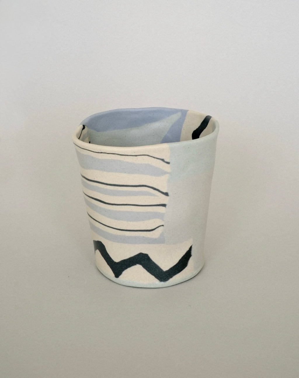 Pollygarden | Tumbler Blue Zigzag