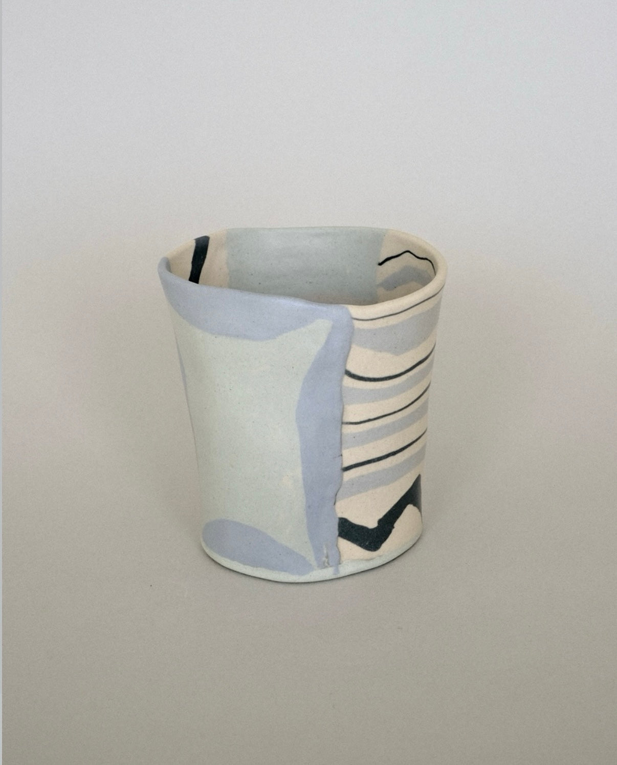 Pollygarden | Tumbler Blue Zigzag