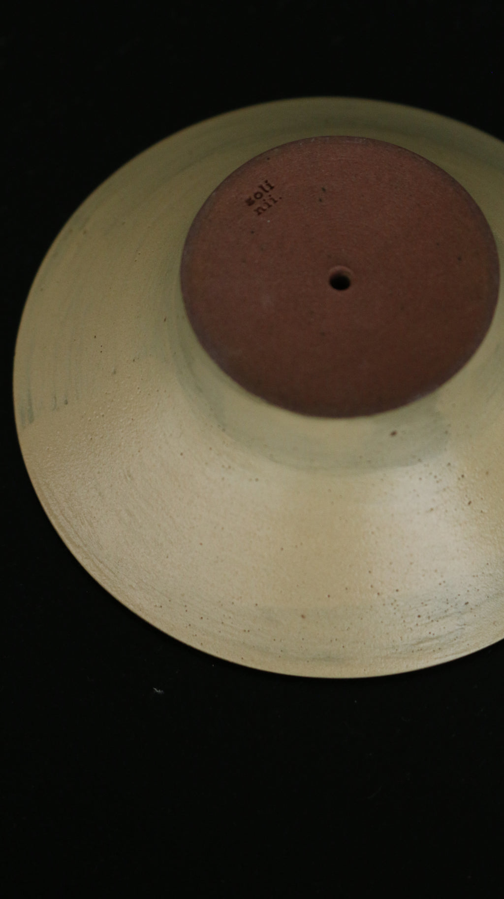 Solinii | Mono Wide Glazed Incense Holder