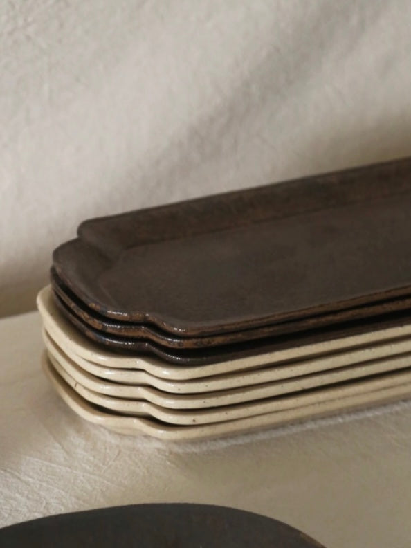 Xie Zhen Yu | Handmade Begonia Long Plate