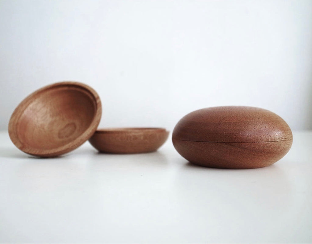 Frond | Sapele Wood Round Lidded Box
