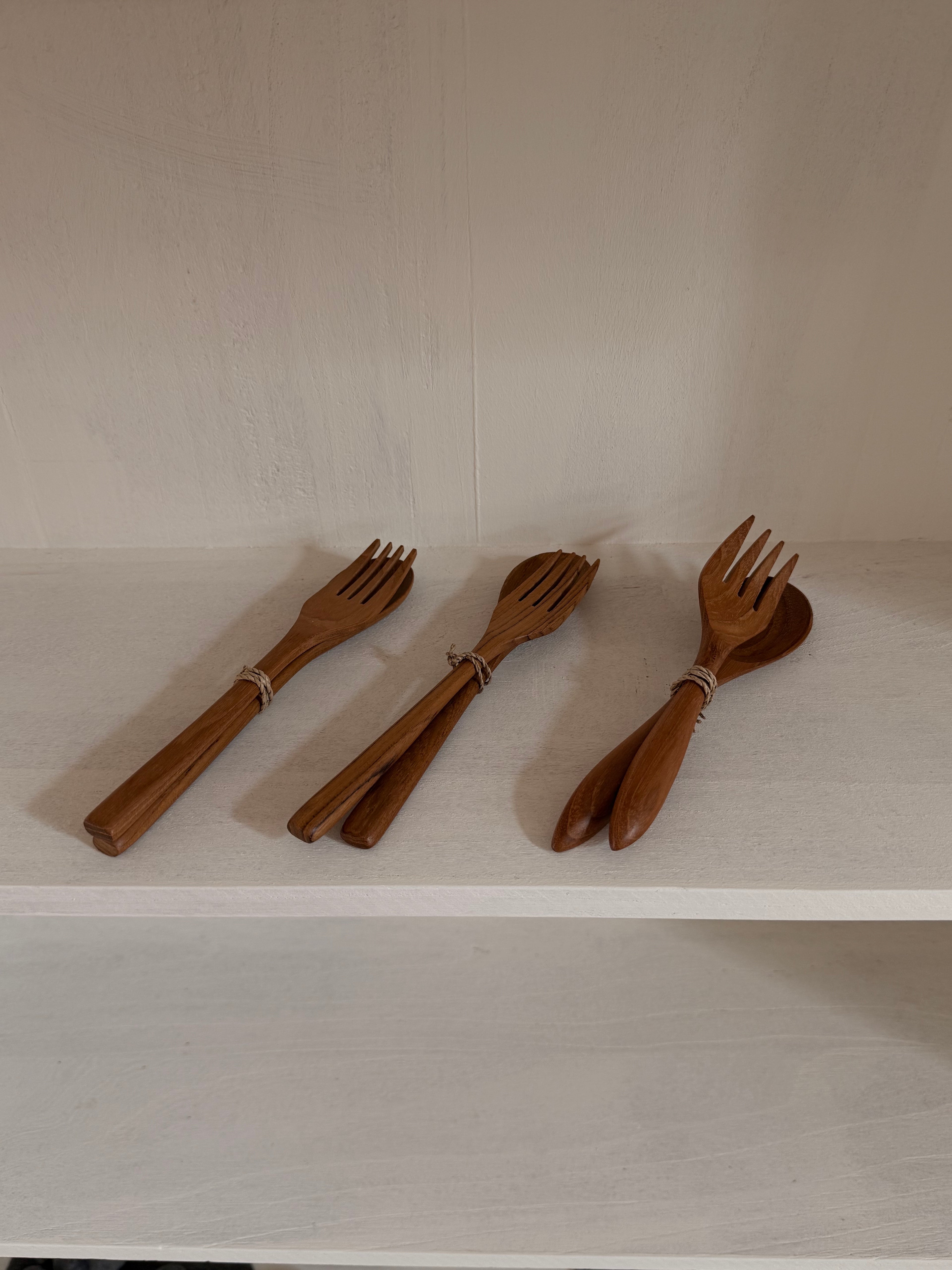Teakwood Dinner Cutlery Set