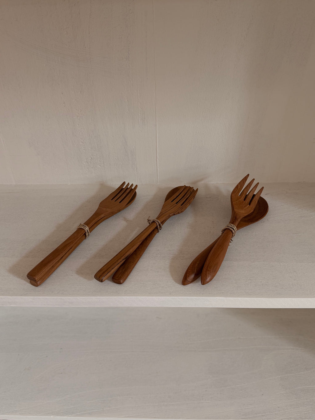 Teakwood Dinner Cutlery Set