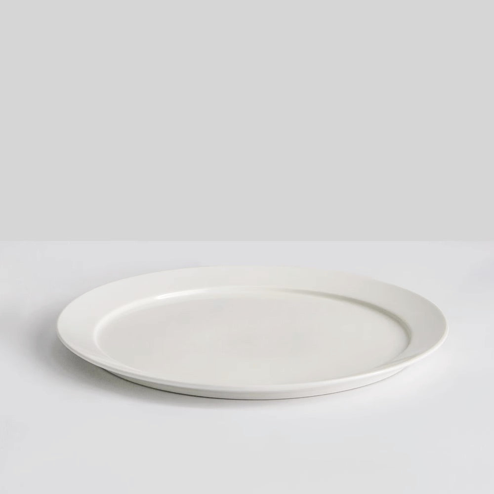 迠Chè | 白瓷大号宽边圆盘 Large Flat Plate