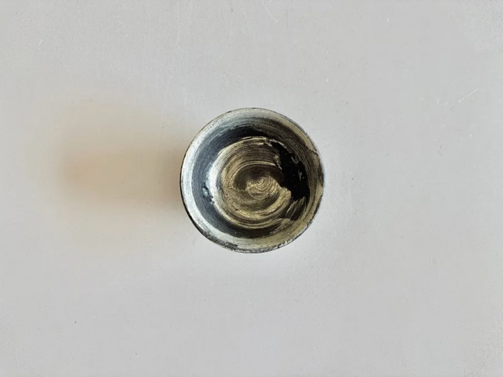Atsushi Ogata | Black Brush Mark Slip Small Tea Cup