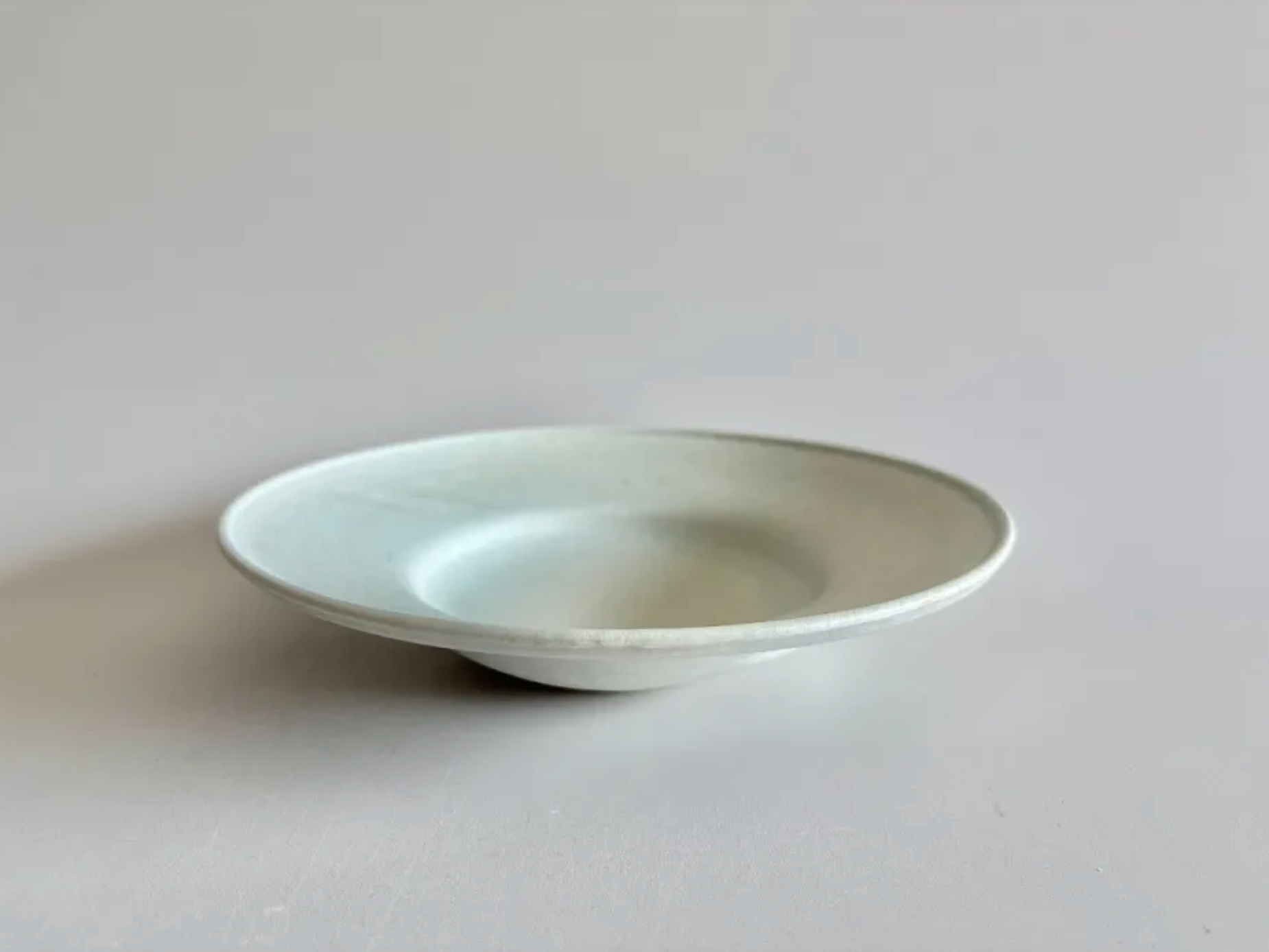 Atsushi Shimomura | White Clay Rim Plate